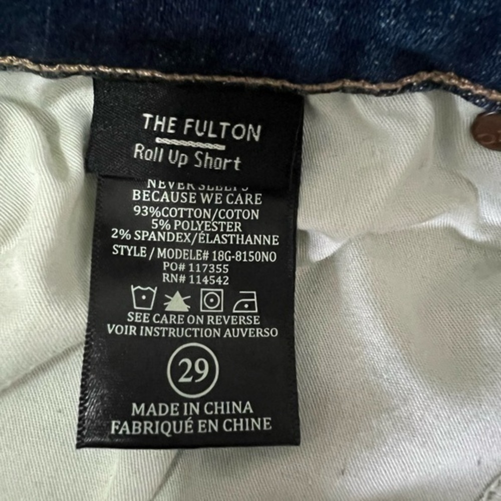 Blank NYC The Fulton Roll Up distressed denim cutoff shorts size 29 - Picture 6 of 12